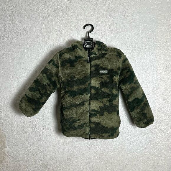 Eddie Bauer Kids Deer Harbor Reversible Hooded Jacket Size XS 5/6 - Picture 3 of 11